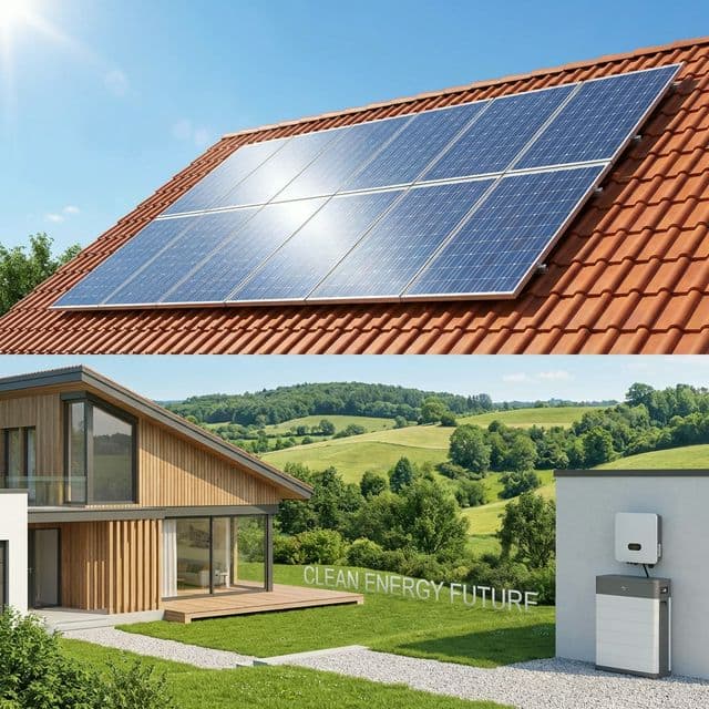 Pannelli fotovoltaici installati su tetto